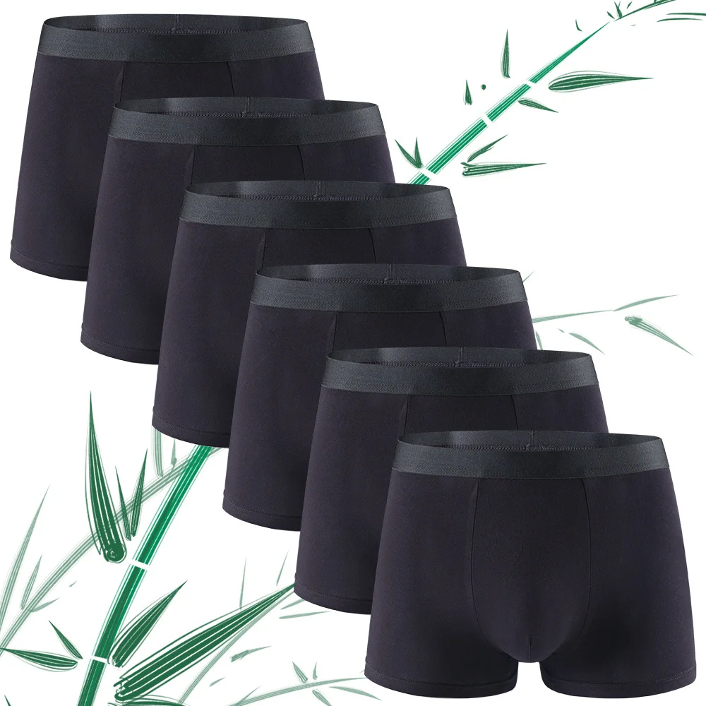 Boxer Shorts Modal - 6 peças de fibra de bambu