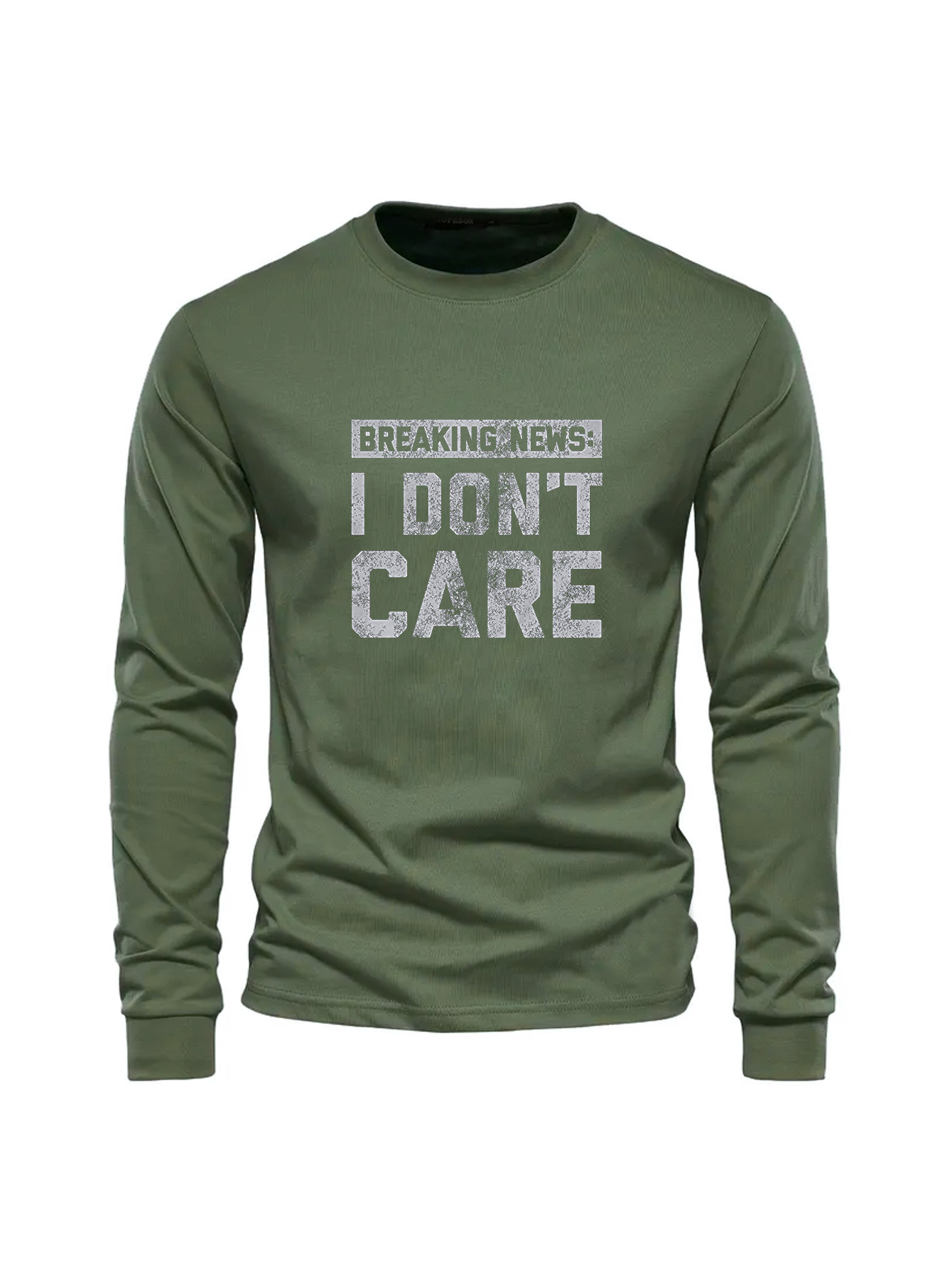 Undershirt Crew Neck - Camiseta Masculina de Manga Longa 100%