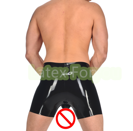 Pouch Boxer Pouch - Látex masculino Pênis Bainha Roupa Interior,