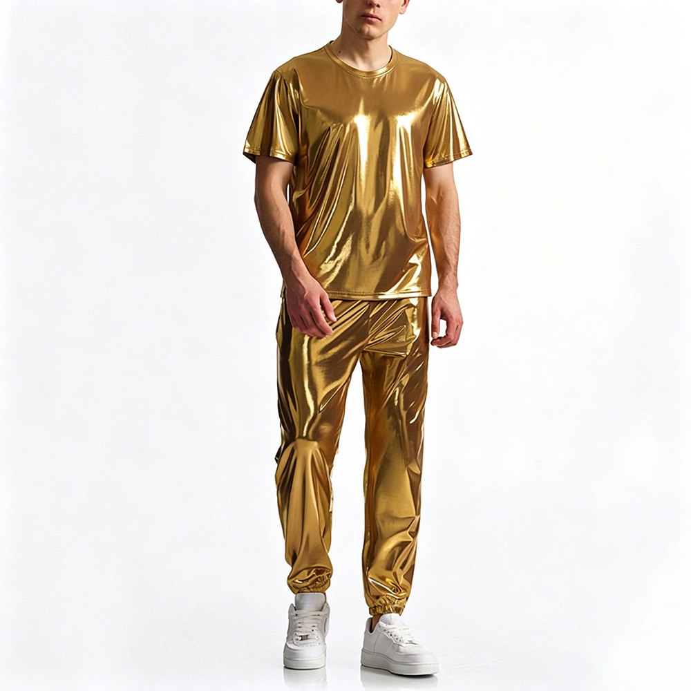 T Shirt Tight Fit - Conjunto de Camiseta de Manga Curta