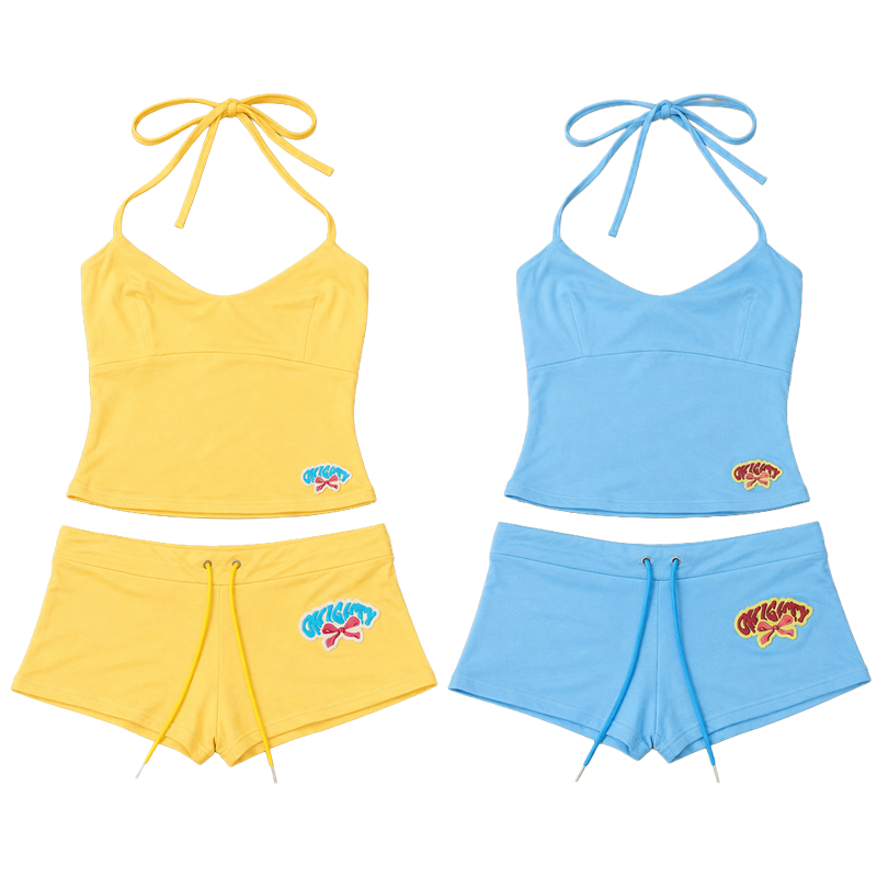 Conjunto Feminino de 2 Peças:  - Suspender Tank Top avaliação e preço