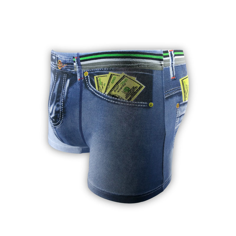 Cuecas jeans estampadas de alg - Multi Pack Underwear avaliação e preço