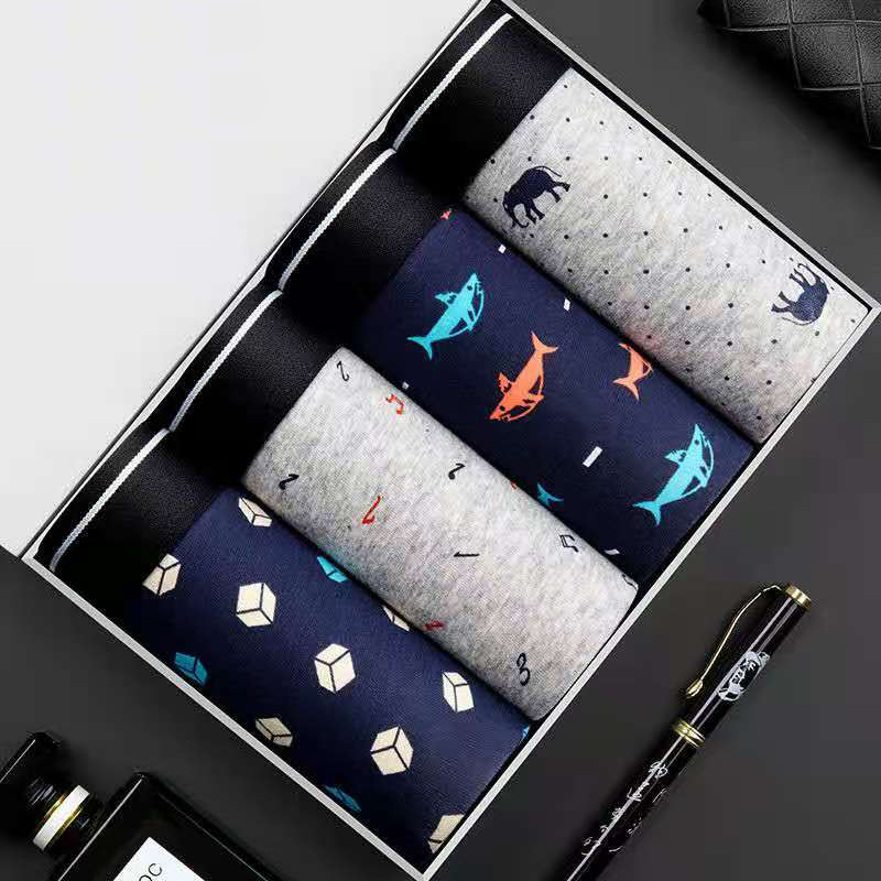 4 pçs/lote boxer shorts homens - Boxer Brief Pack Cotton avaliação e preço