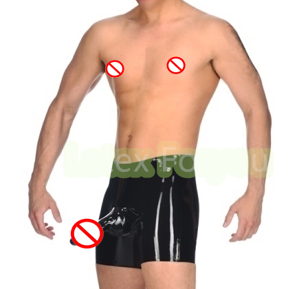 Látex masculino Pênis Bainha R - Pouch Boxer Pouch avaliação e preço
