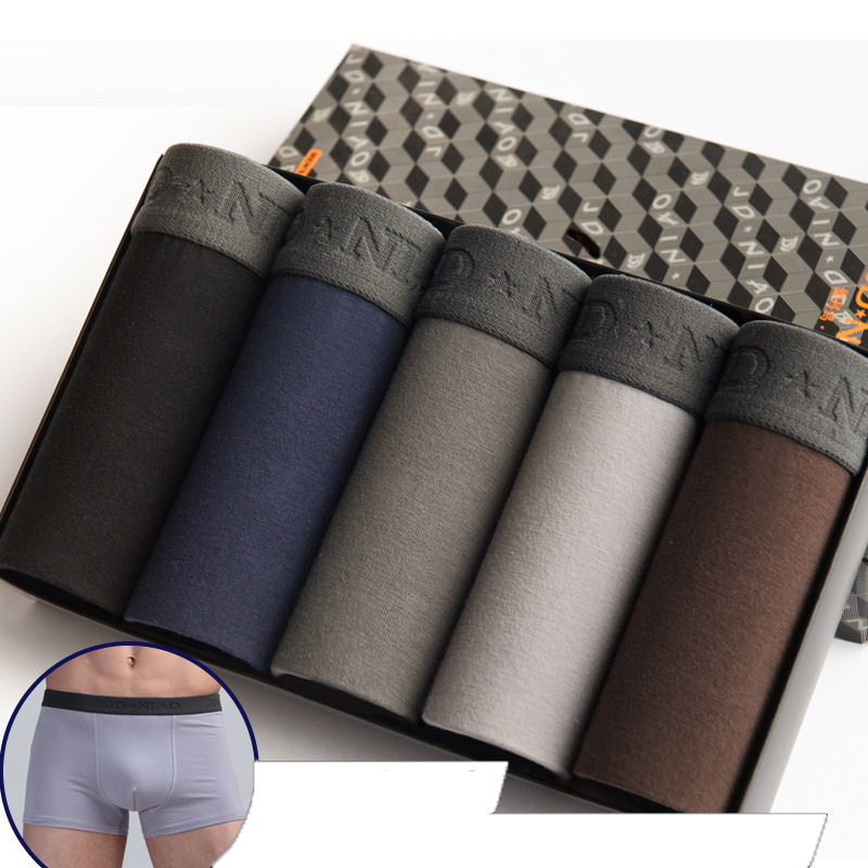 5 pçs/lote roupa interior masc - Boxer Brief Pack Cotton avaliação e preço